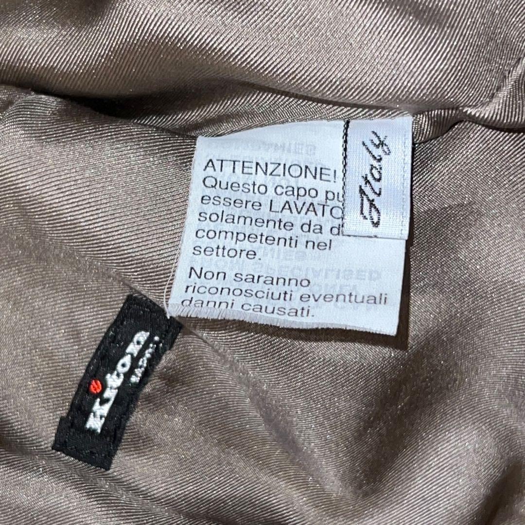 13000$ New Kiton Calf Leather Two-Button Jacket Size 38