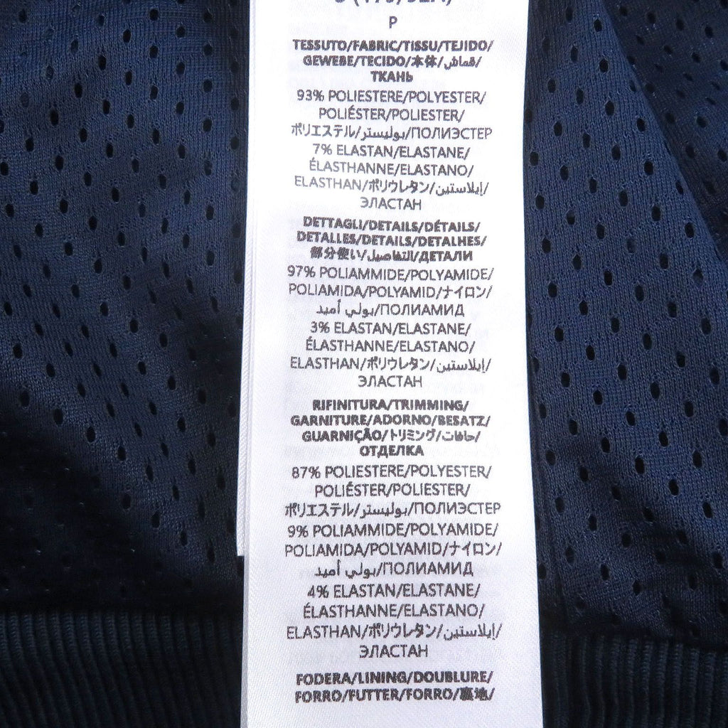 GUCCI Neoprene Logo Web Stripe Zip-Up Track Jacket — Navy / Size S