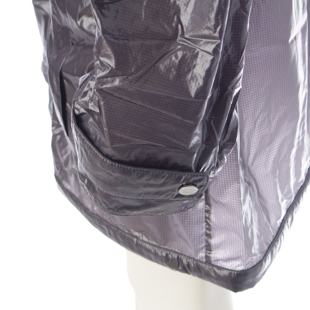 CHANEL Nylon CC Mark Long Coat Grey Size 38