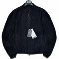 NWT GIORGIO ARMANI Lamb Suede & Leather Panel Jacket Blouson — Size 48