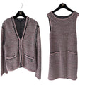 CHANEL Jacket Cardigan  and Dress Set Size 42