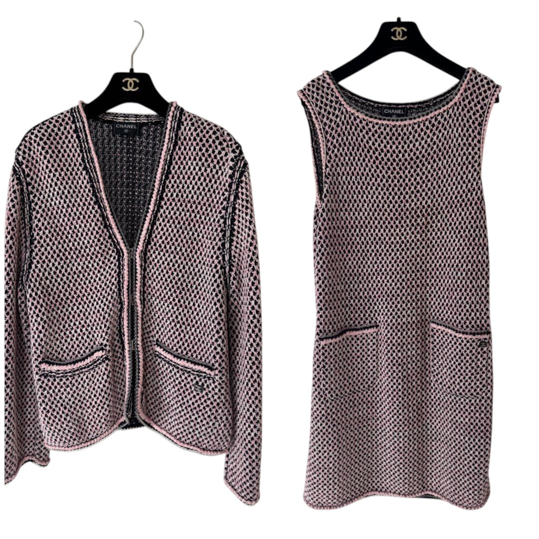 CHANEL Jacket Cardigan  and Dress Set Size 42