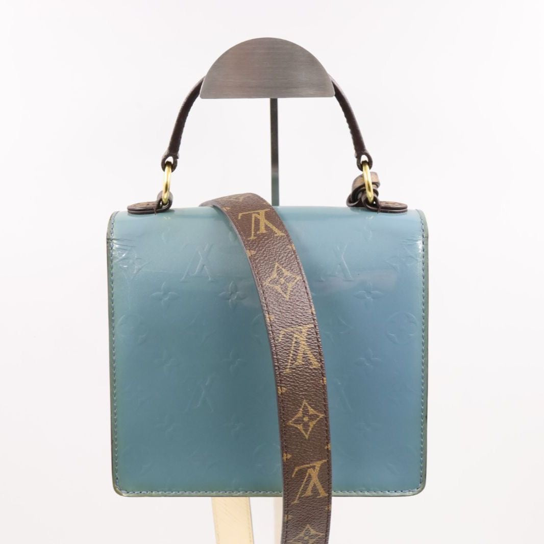 LOUIS VUITTON Vernis Epi Monogram Spring Street PM Blue M90373