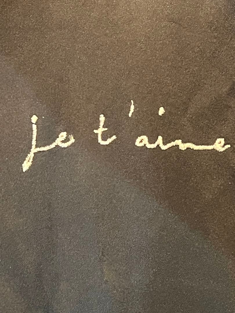 NWT SAINT LAURENT Swarovski Crystal 'Je t'aime' Embroidery Satin Teddy Jacket 486131