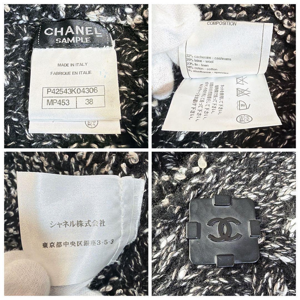 CHANEL Cashmere Blend Outer Jacket Size 38