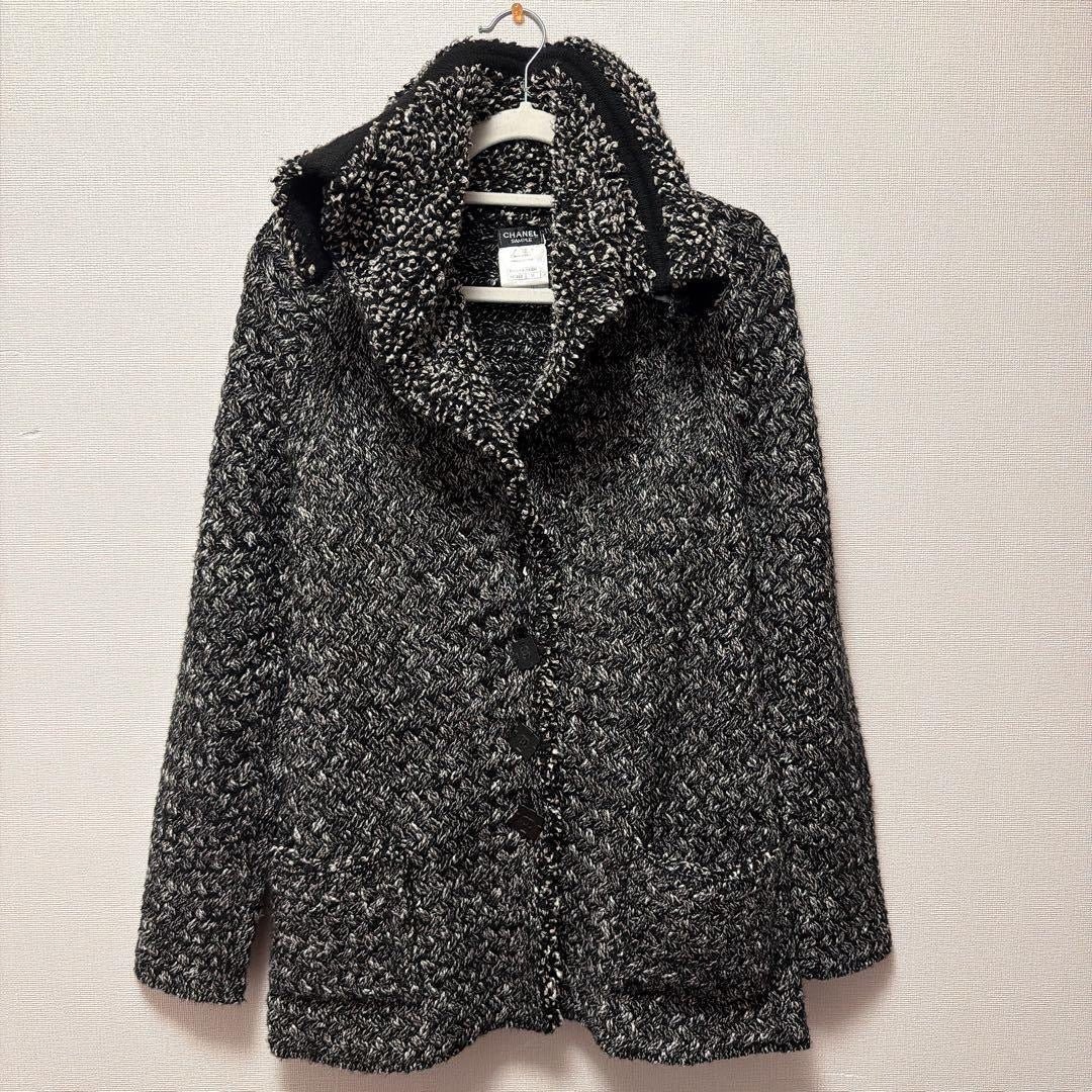 CHANEL Cashmere Blend Outer Jacket Size 38
