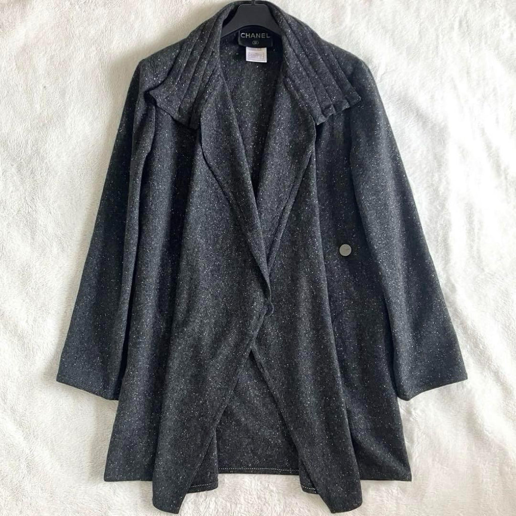 CHANEL Vintage 99A Cashmere Belted Chester Coat Size 40