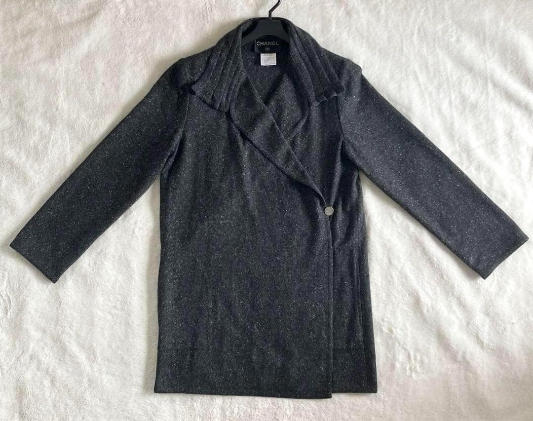 CHANEL Vintage 99A Cashmere Belted Chester Coat Size 40