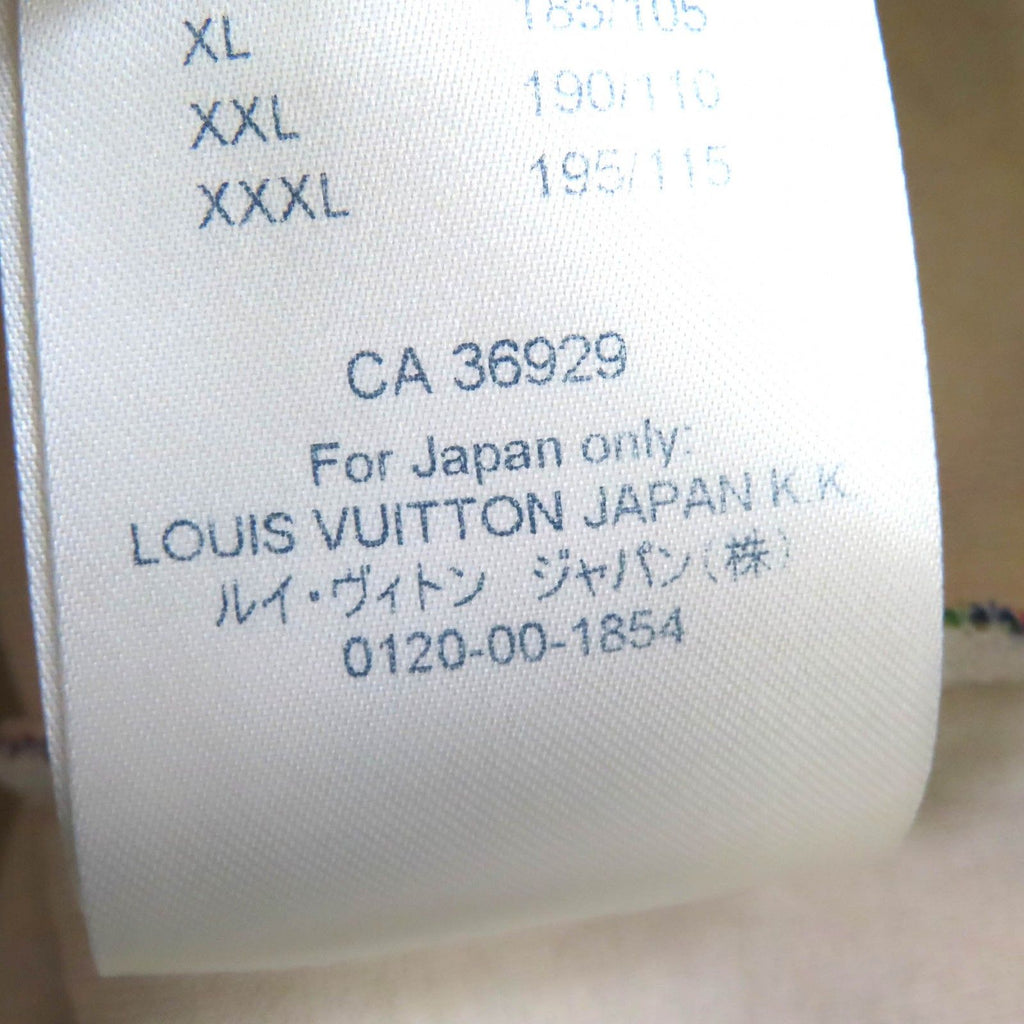LOUIS VUITTON Cotton Pastel Monogram All-Over Print Velvet Pullover Hoodie Multicolor