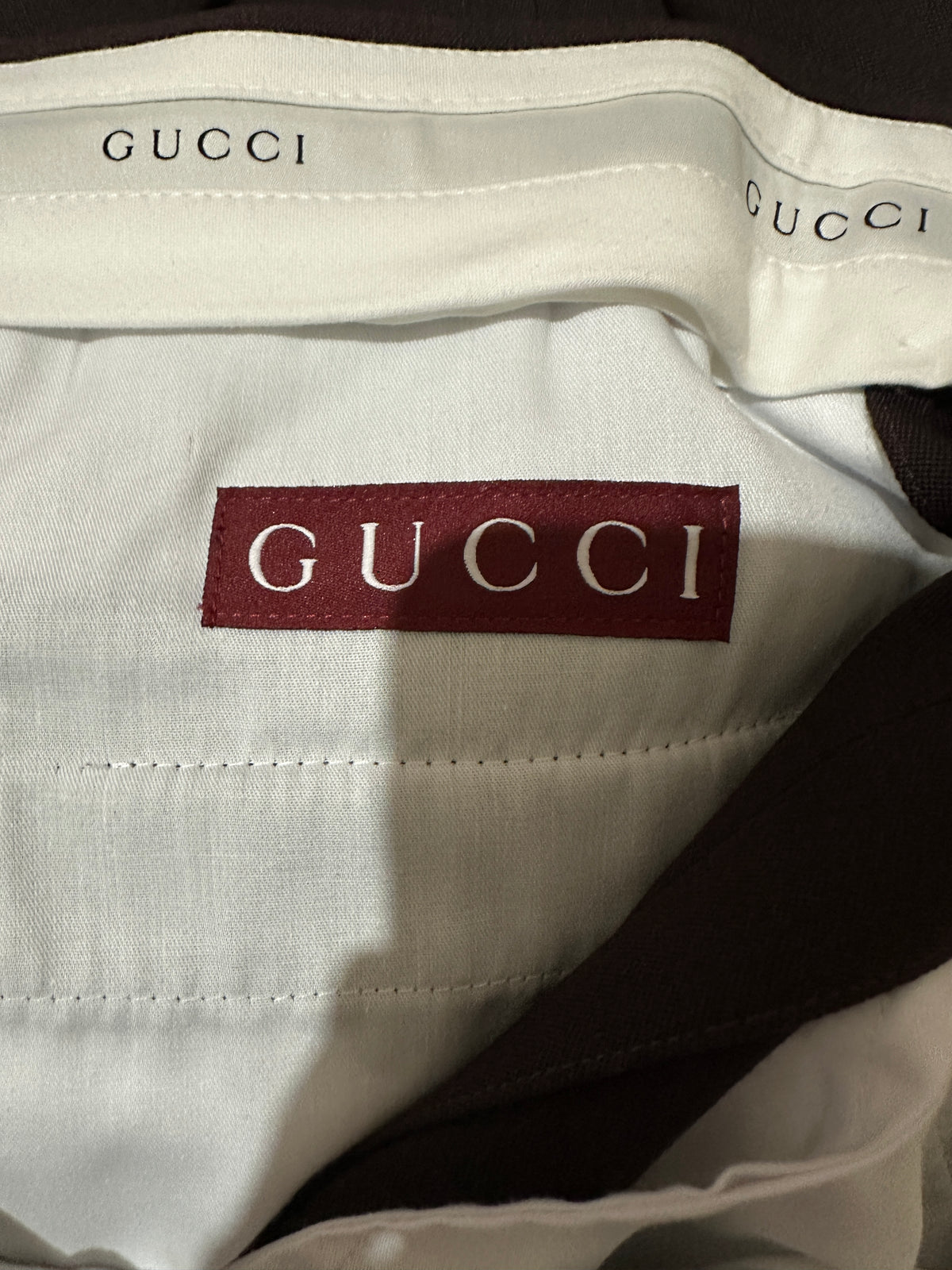 NWT Gucci Crystal-Embellished Burgundy Suit Setup Size 48