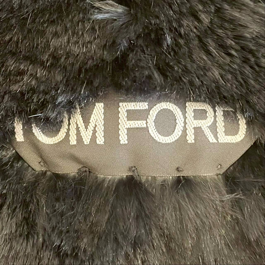 TOM FORD Leather Suede & Pony Hair Blouson Jacket Black — Size 46