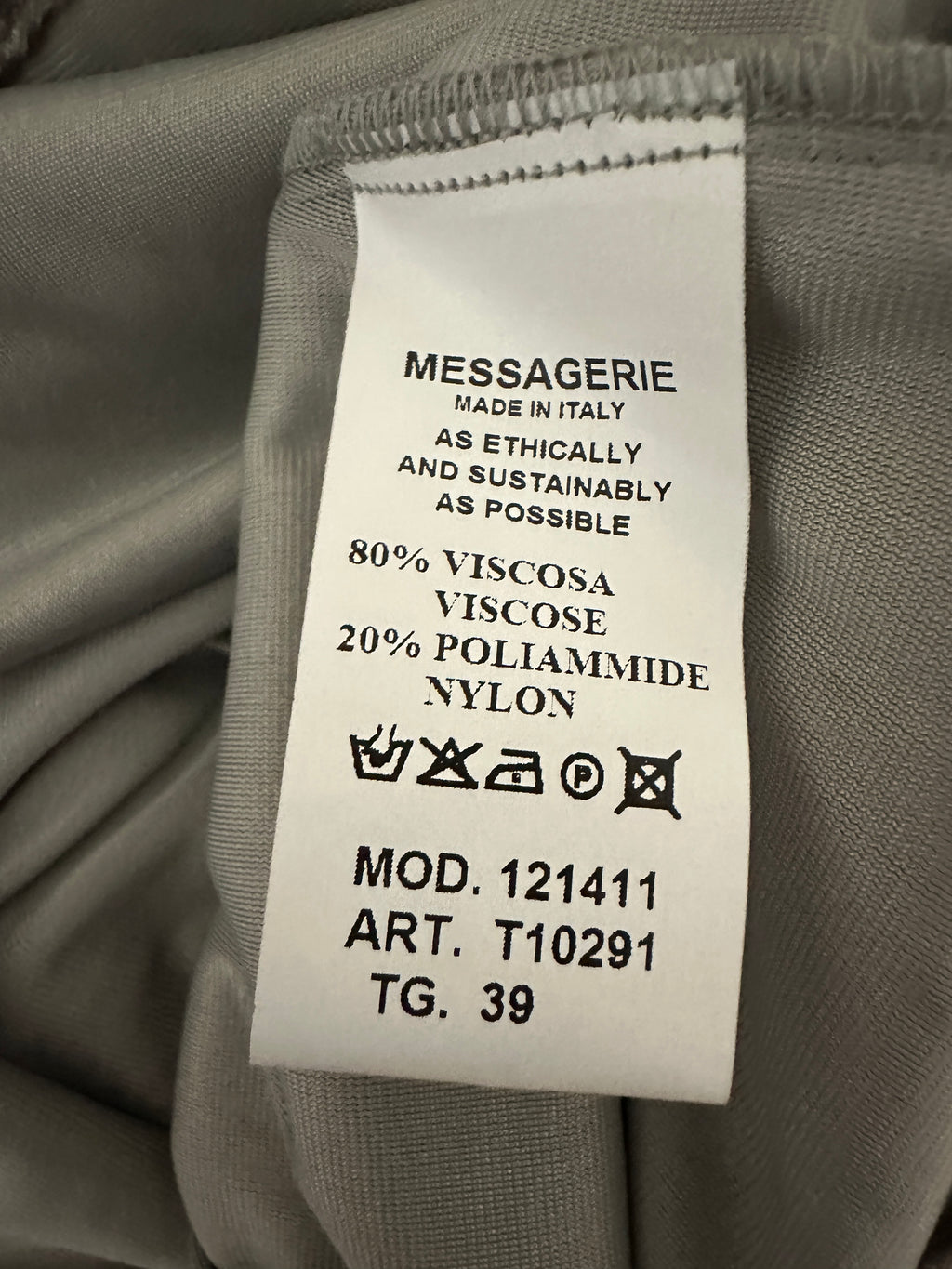 New Messagerie Bleached Velvet Dress Shirt, Size 39