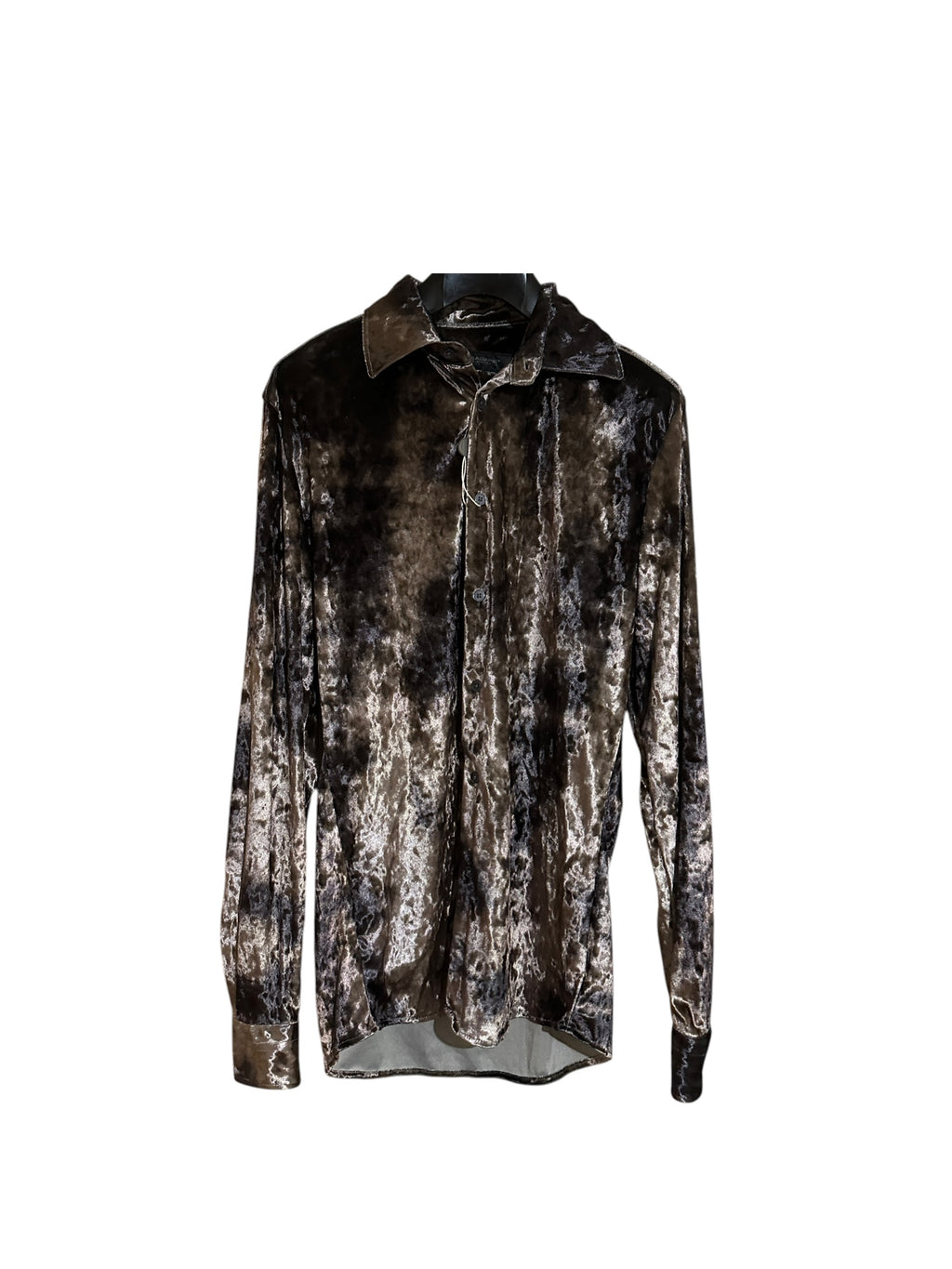 New Messagerie Bleached Velvet Dress Shirt, Size 39