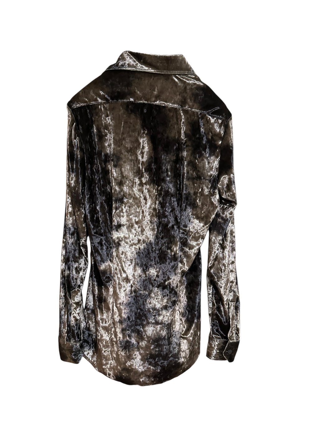 New Messagerie Bleached Velvet Dress Shirt, Size 39