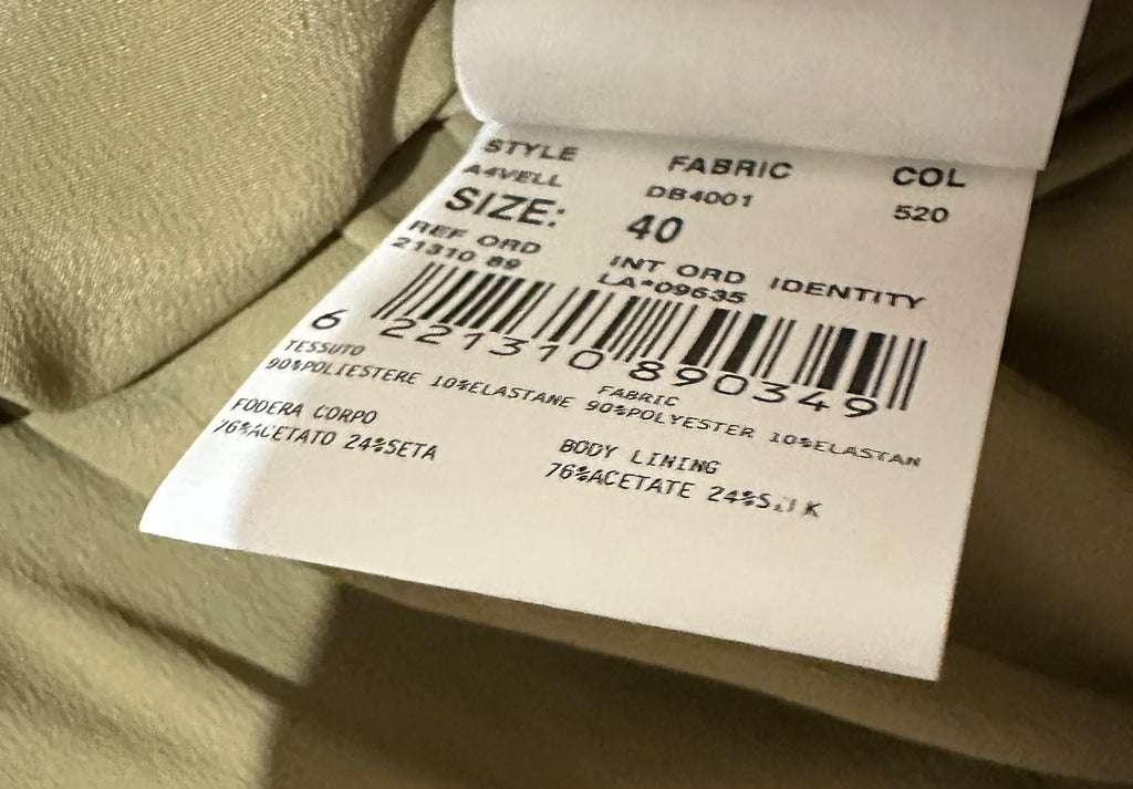New Lardini Gold Velvet Tailored Jacket, Unisex Woman Men