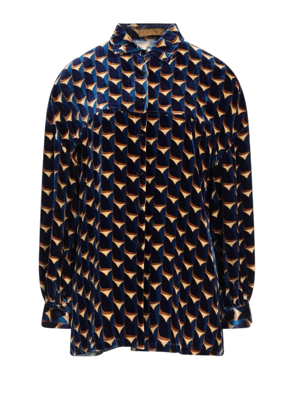 New SIYU Velvet Shirt Blouse, Italian Size 44 Woman Men