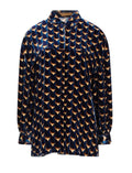 New SIYU Velvet Shirt Blouse, Italian Size 44 Woman Men