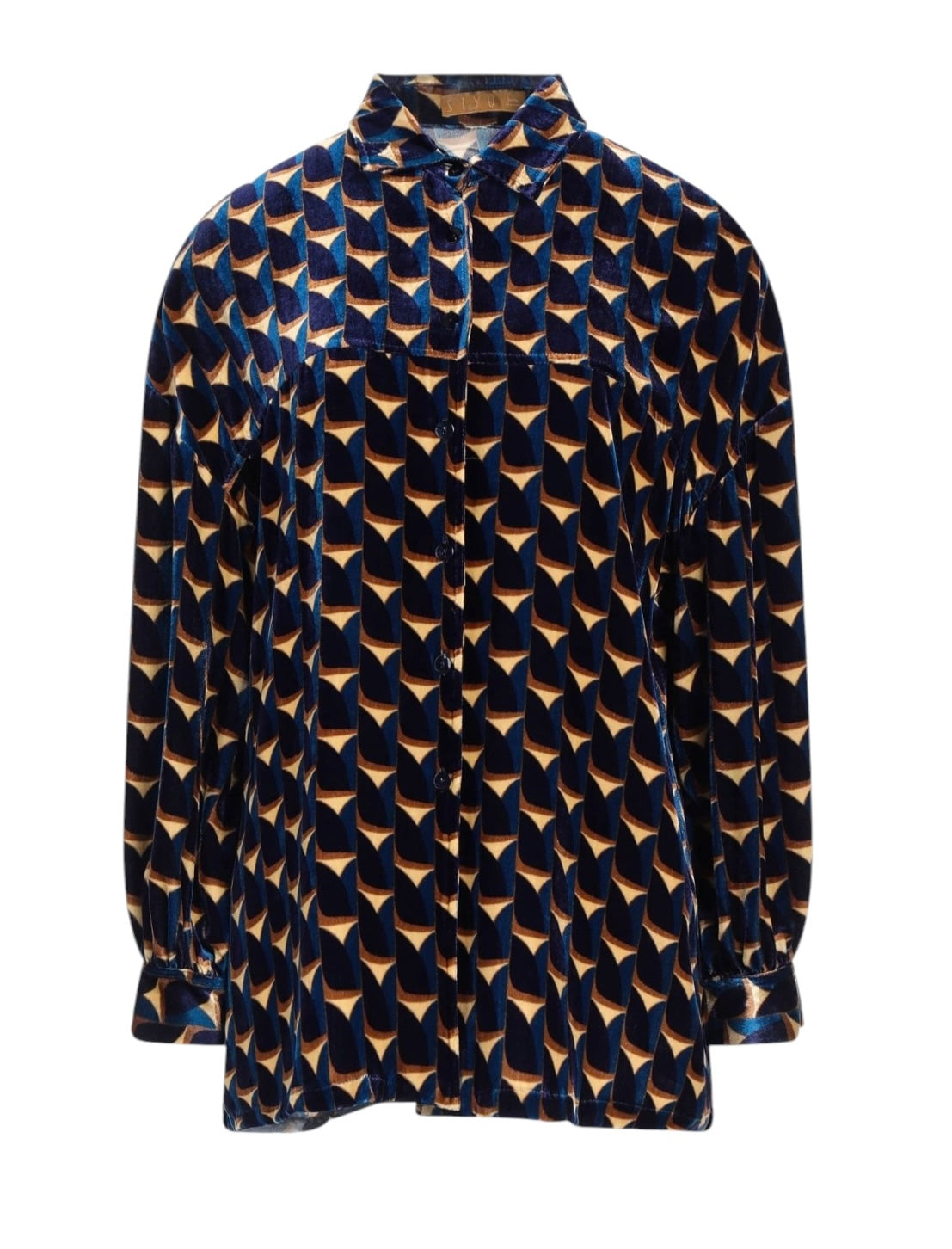 New SIYU Velvet Shirt Blouse, Italian Size 44 Woman Men