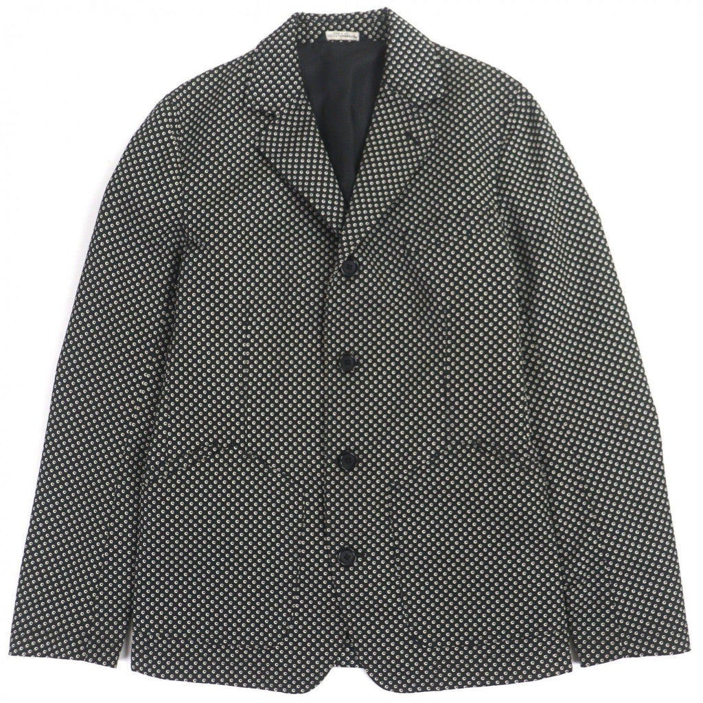 DOLCE&GABBANA Wool Blend All-Over Pattern Single Tailored Jacket