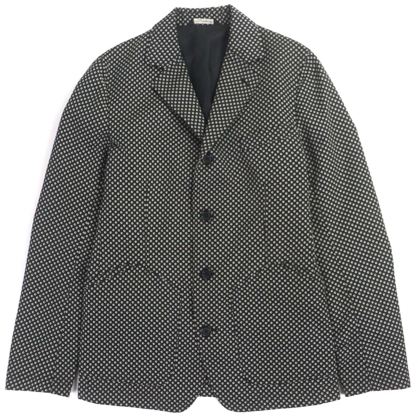 DOLCE&GABBANA Wool Blend All-Over Pattern Single Tailored Jacket