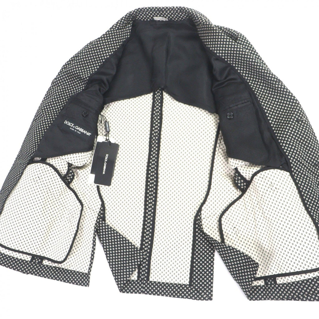 DOLCE&GABBANA Wool Blend All-Over Pattern Single Tailored Jacket