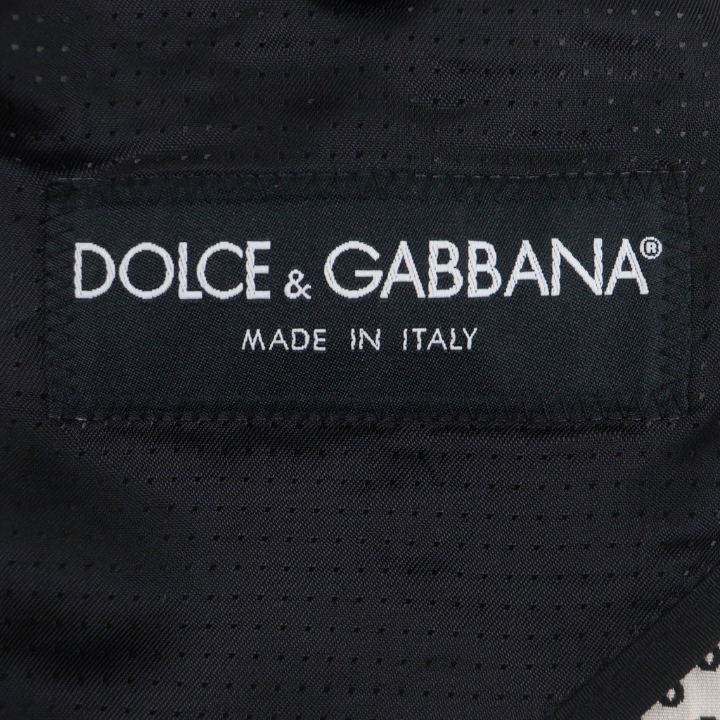 DOLCE&GABBANA Wool Blend All-Over Pattern Single Tailored Jacket