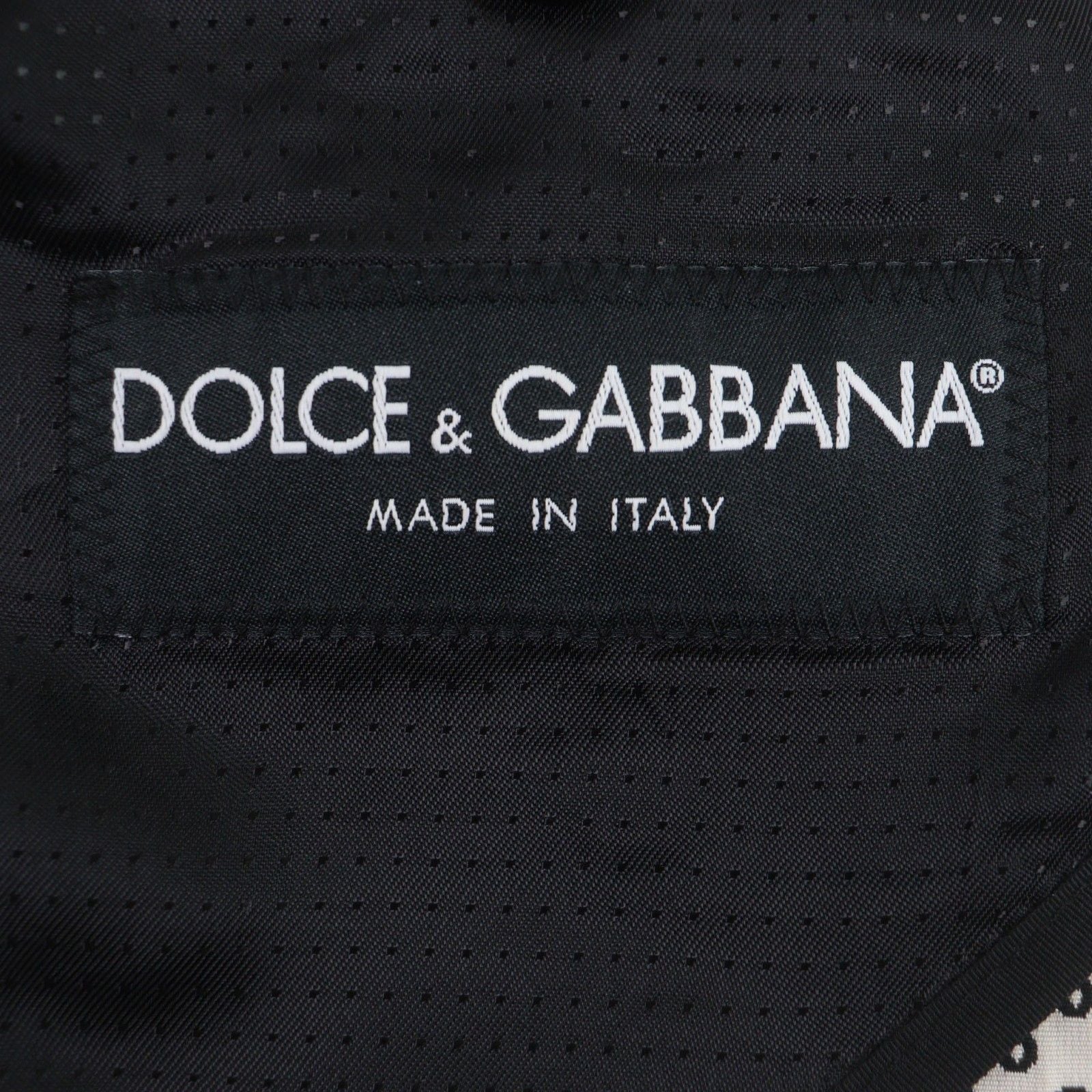 DOLCE&GABBANA Wool Blend All-Over Pattern Single Tailored Jacket