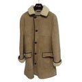 Tom Ford Leather Shearling Sheepskin Fur Boa Mouton Coat Jacket 50