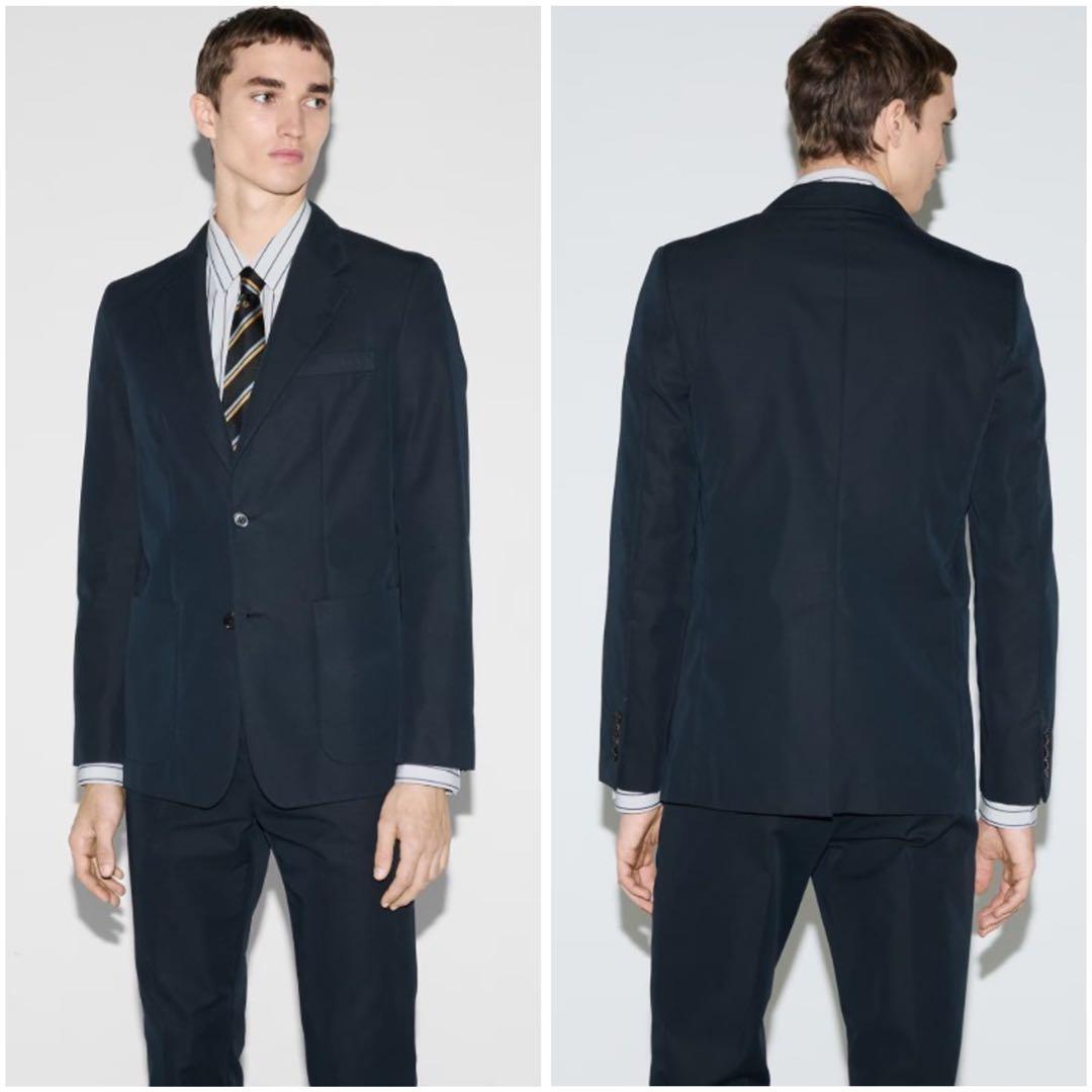 NWT Current Gucci Embossed Twill Suit Setup Jacket Pants Trousers  Size 48