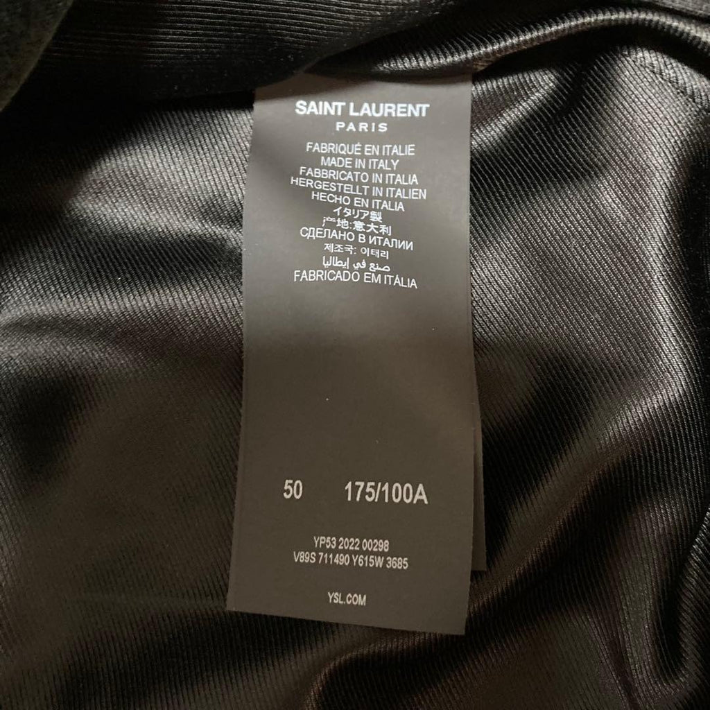 Saint Laurent Paris Velvet Jacket Green