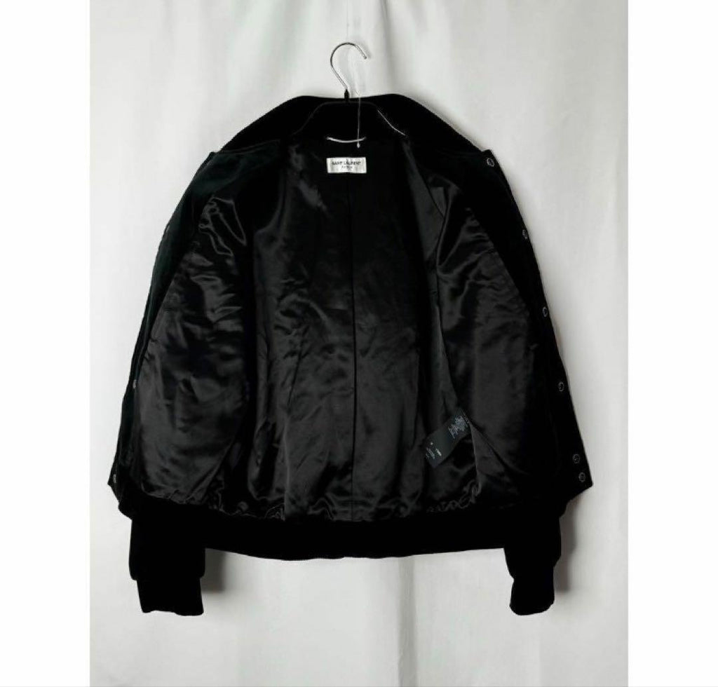 Saint Laurent Paris Velvet Jacket Green