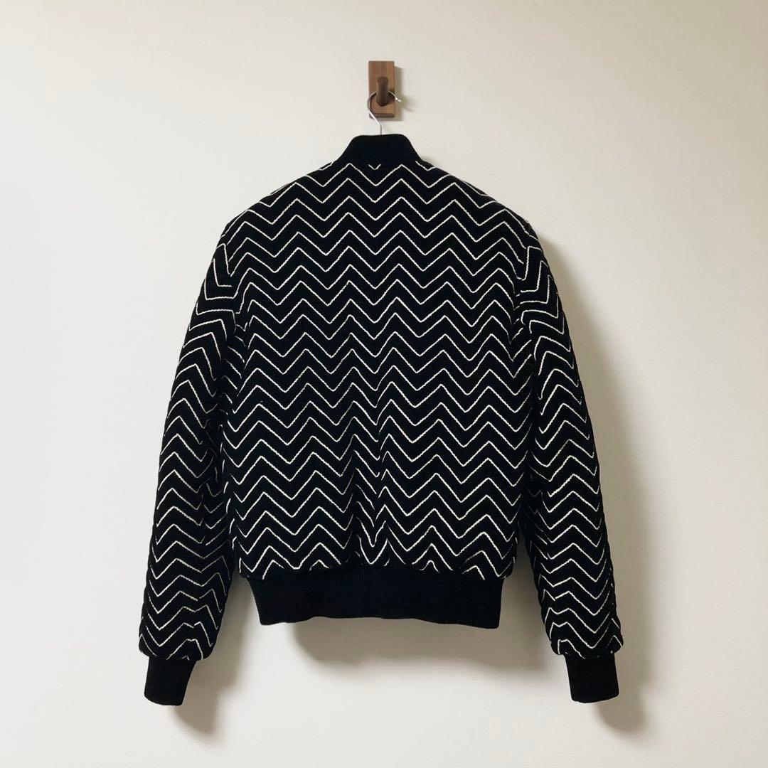 21AW Saint Laurent Paris Velvet Bomber Jacket