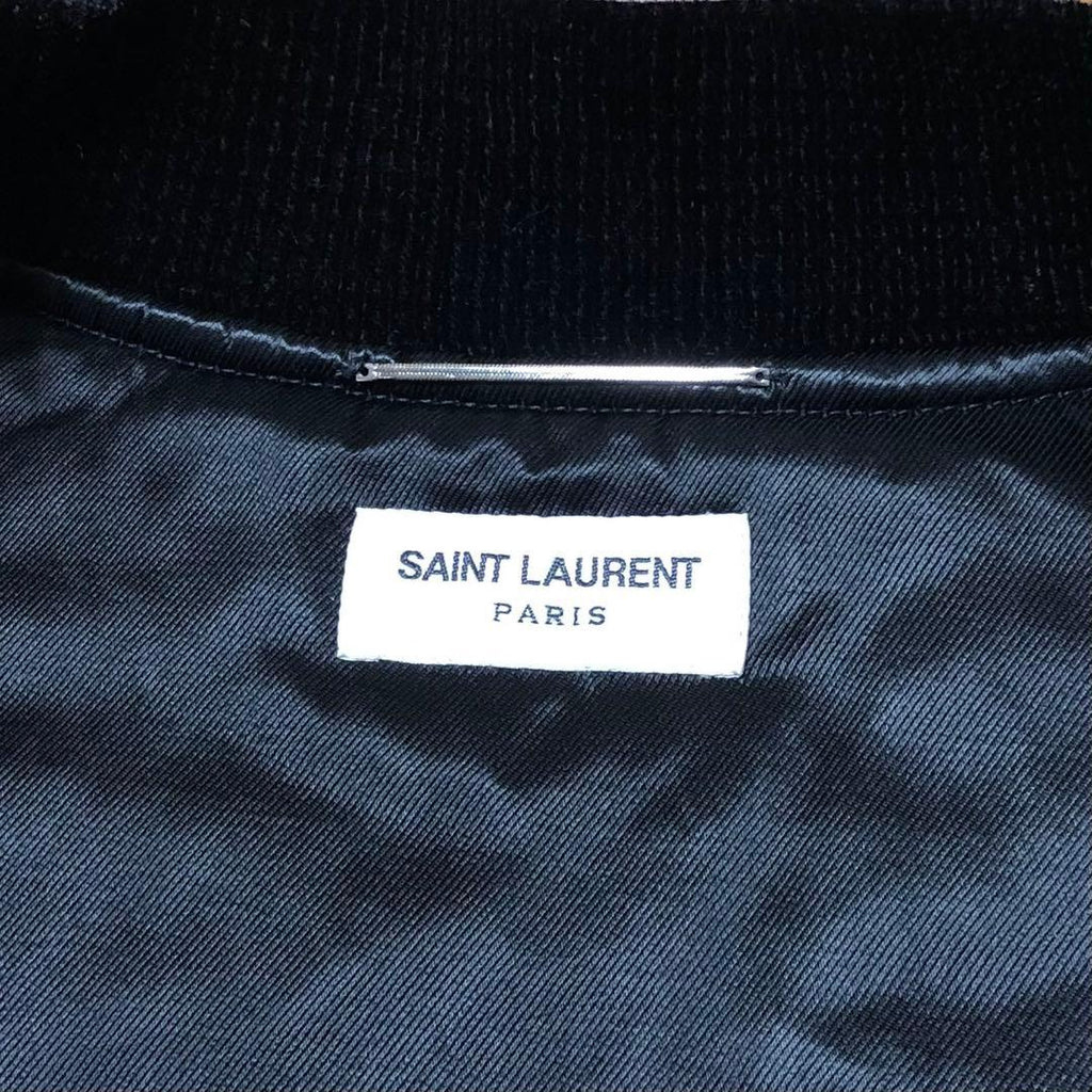 21AW Saint Laurent Paris Velvet Bomber Jacket