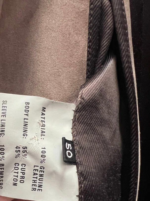 TOM FORD Cashmere Suede & Leather Trench Coat Jacket — Size 50