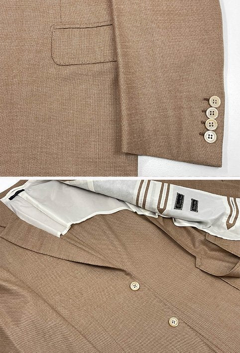 BRIONI Ravello Vicuna Vicuña & Cashmere 2-Button Jacket — Size 50C