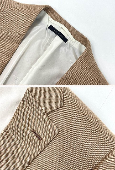 BRIONI Ravello Vicuna Vicuña & Cashmere 2-Button Jacket — Size 50C
