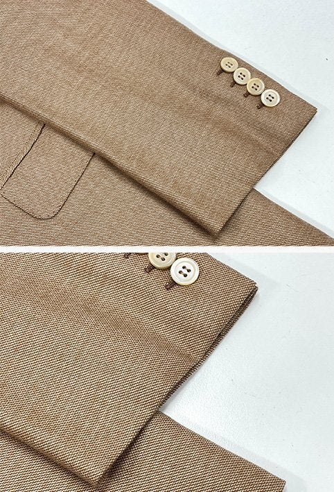 BRIONI Ravello Vicuna Vicuña & Cashmere 2-Button Jacket — Size 50C