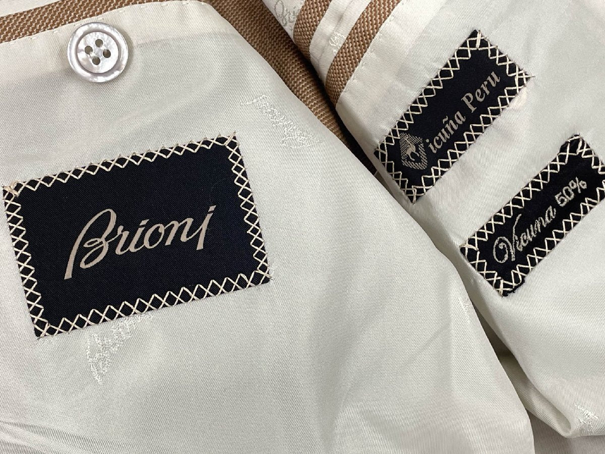 BRIONI Ravello Vicuna Vicuña & Cashmere 2-Button Jacket — Size 50C
