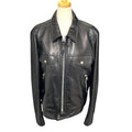 TOM FORD Leather Zip-Up Blouson Riders Jacket Black — Size 52