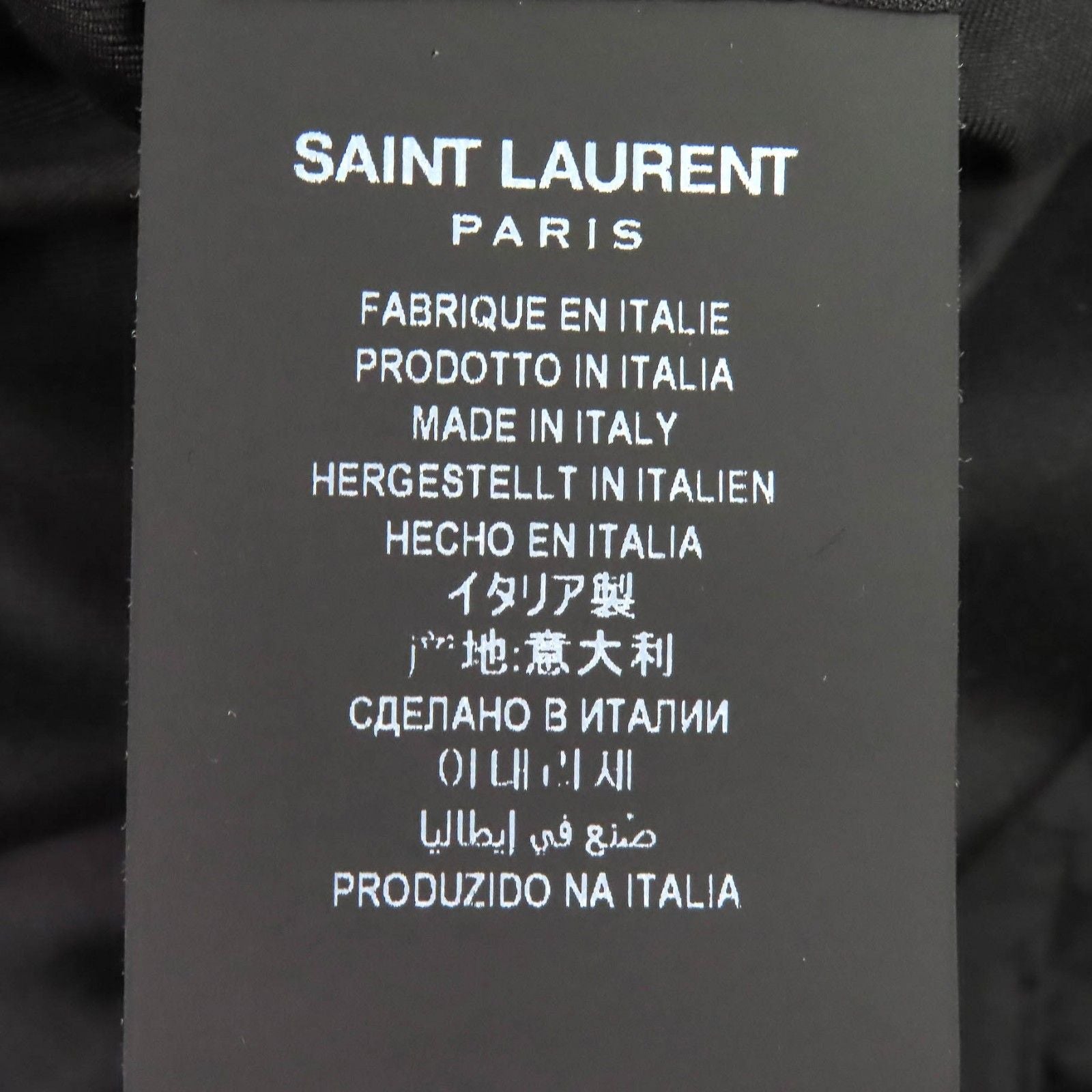 SAINT LAURENT PARIS 20AW 632886 ウールストライプ ダブルブレストジャケット サイズ34 ブラック