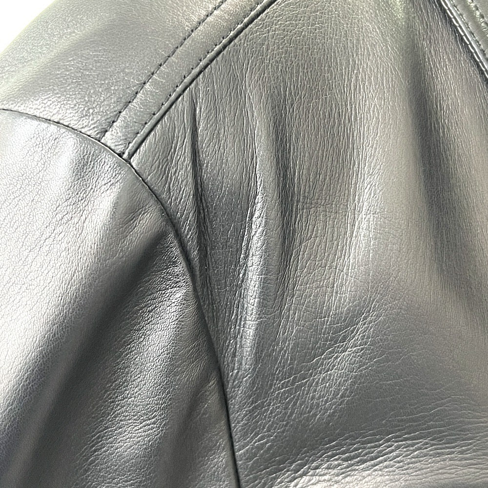 TOM FORD Leather Zip-Up Blouson Riders Jacket Black — Size 52