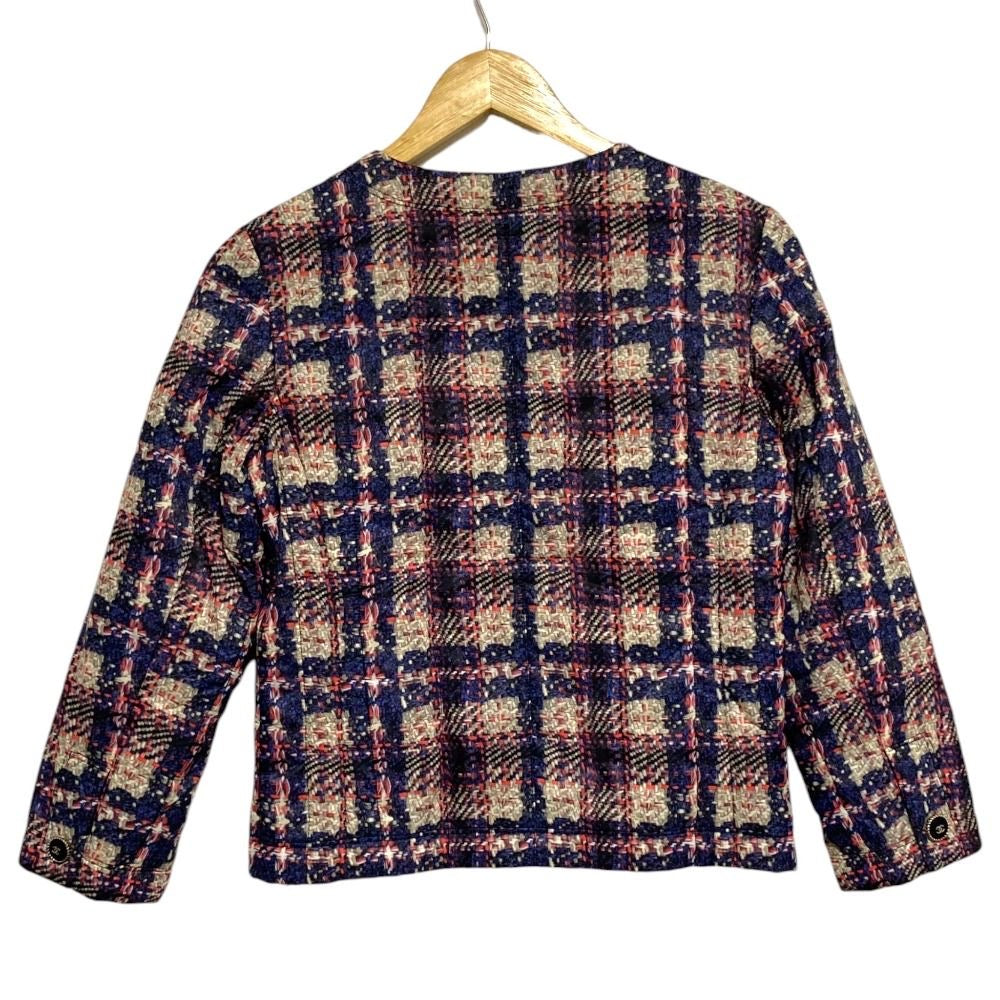 CHANEL Tweed Transfer Print Padded Jacket Size 34 – Excellent Condition