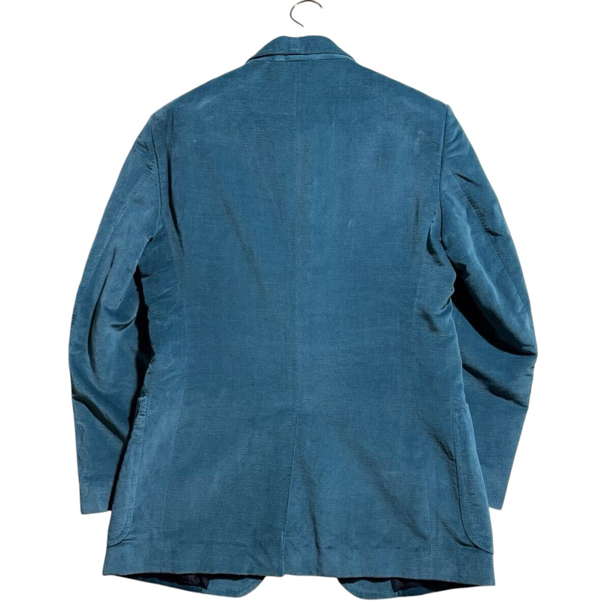 TOM FORD Silk  Velvet Corduroy Setup Suit Jacket Pants Trousers Turquoise — Size 48