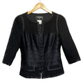 CHANEL 06A Tweed Tiered Combi Ribbon Zip Jacket Size 38 – Excellent Condition
