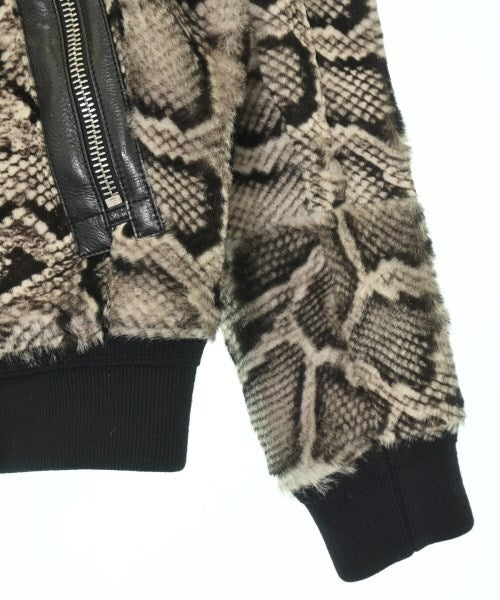TOM FORD Python Snake Pattern Shearling Sheepskin Leather Fur Blouson — Size 48
