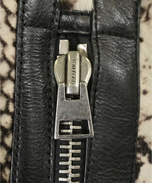 TOM FORD Python Snake Pattern Shearling Sheepskin Leather Fur Blouson — Size 48