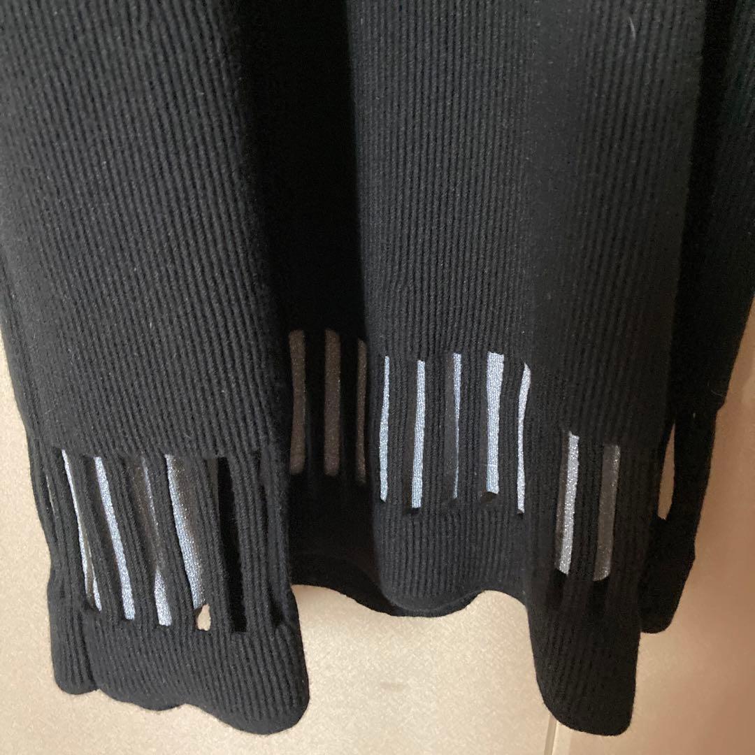 CHANEL Wool Dress with Inner Size 36 Black