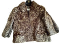 CHANEL 05A Rabbit Fur Zip Jacket Camellia Lining CC Plate Size 38