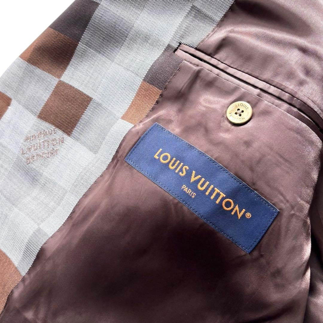 LOUIS VUITTON 24AW Damouflage Jacket Blazer Silk Blend Size 54