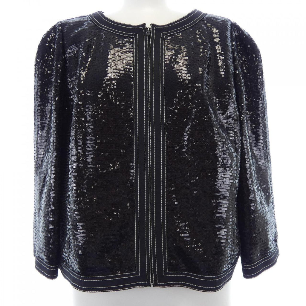 CHANEL P45044V26650 Collarless Jacket Size 46